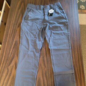 Men‘s Dress Pants Slim Fit Stretch Waterproof Reflective Golf Trousers 30W x 30L